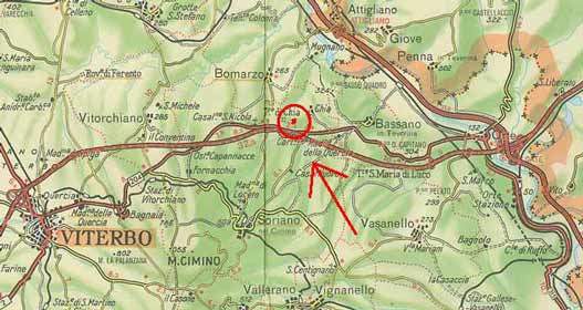 La mappa dei dintorni